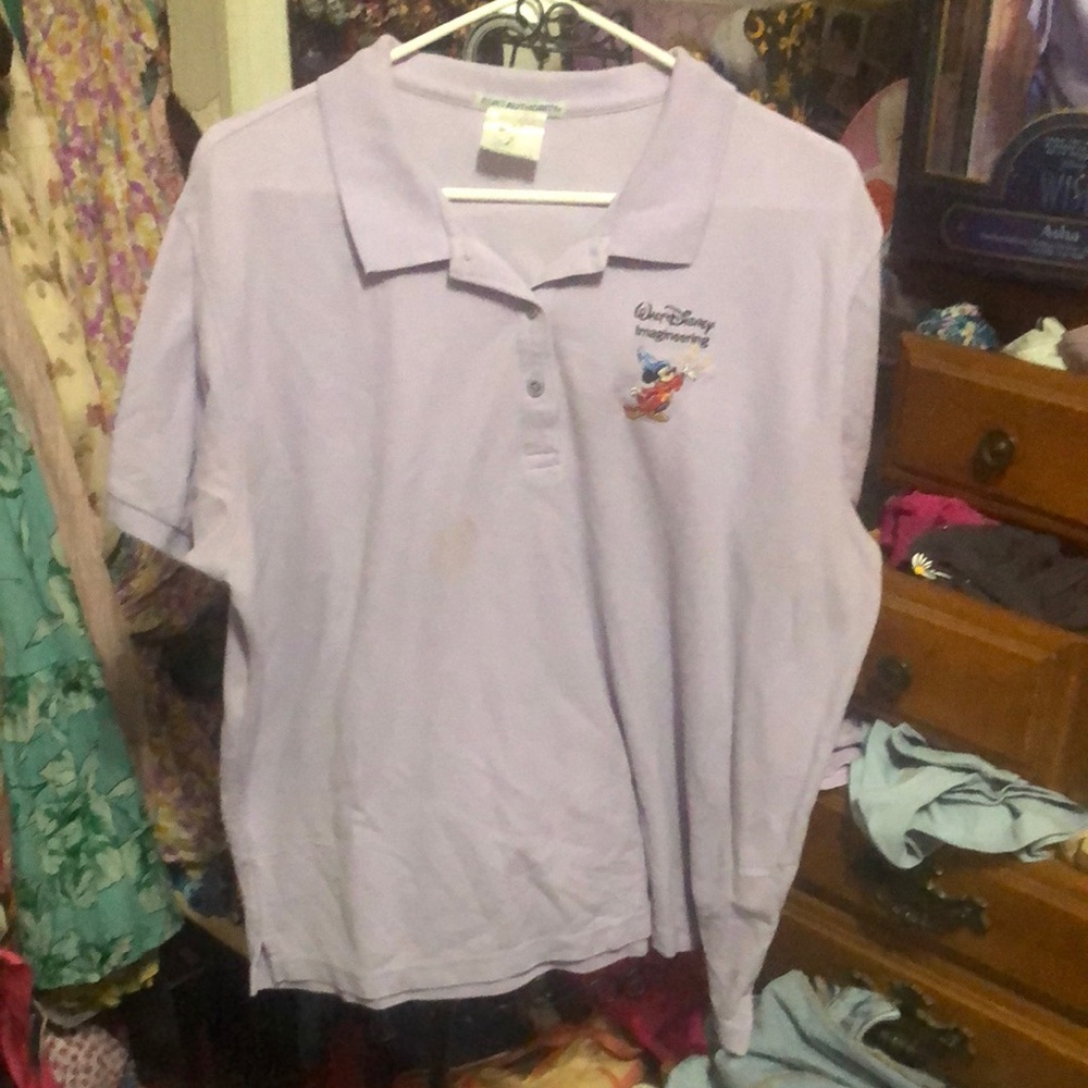 Disney Purple Polo Shirt Casual Short-Sleeve